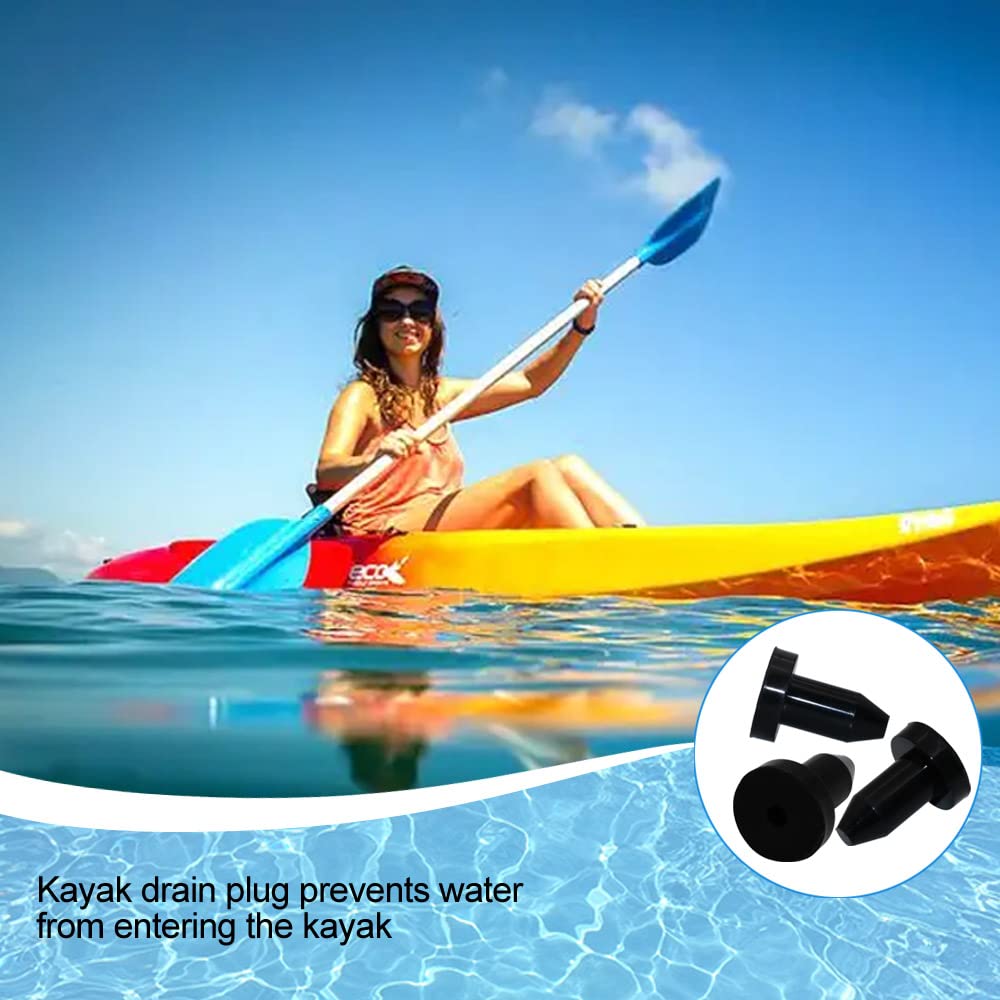 Avesfer Kayak Drain Plug (1/2 Inch Diameter) Rubber Scupper Plugs Kits Drain Holes Stopper Bung For Sundolphin Pelican Kayaks Mo