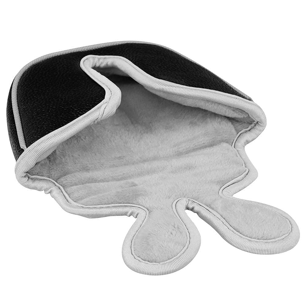 Big Teeth Golf Head Covers Mid Mallet Putter Cover Fit For Odessey Backstryke Center Shaft Putter (Black)