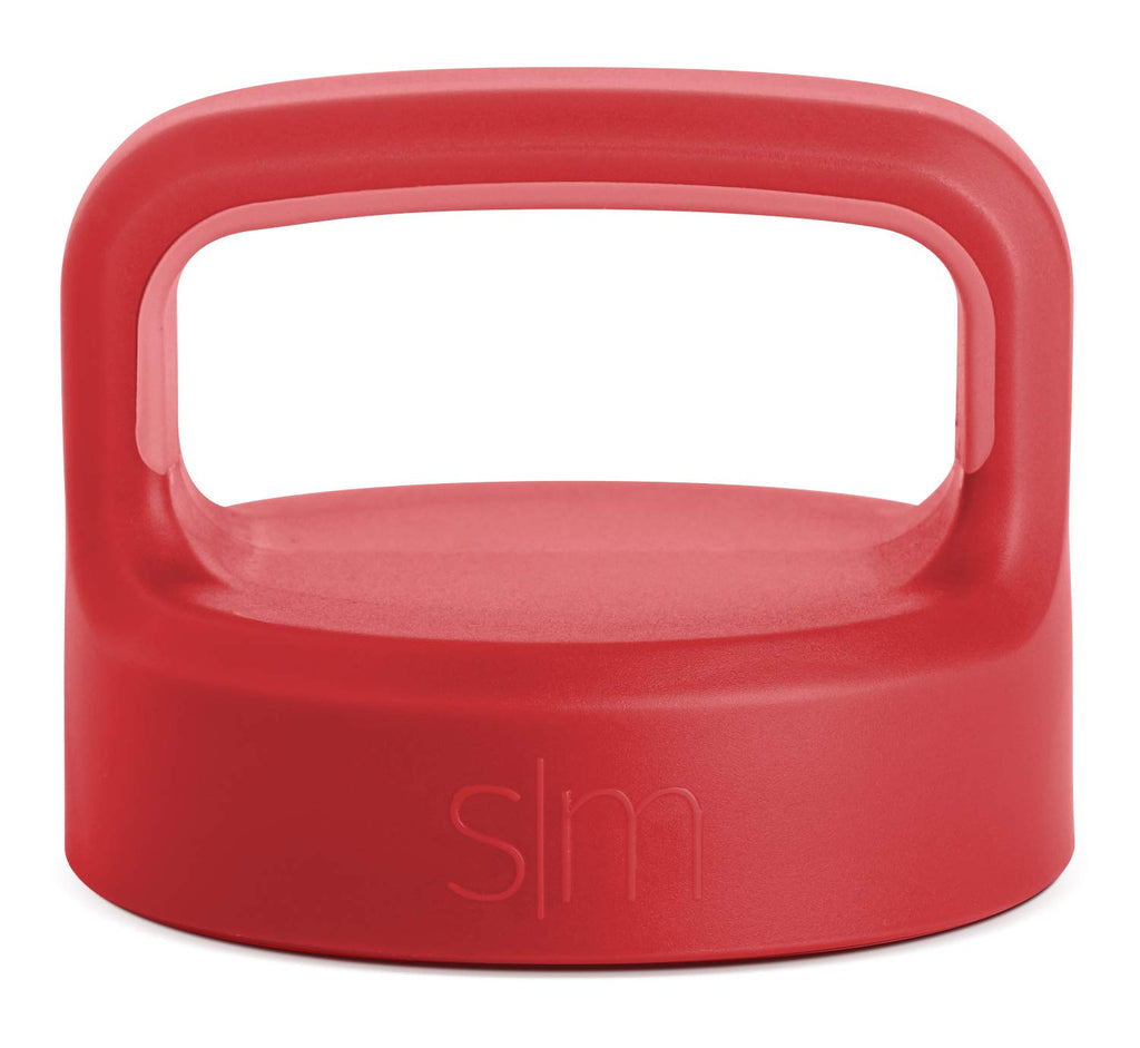 Simple Modern Wide Mouth Lid Leak Proof Straw Chug Handle Flip Fits Summit Water Bottles And Hydro Flask, Cherry