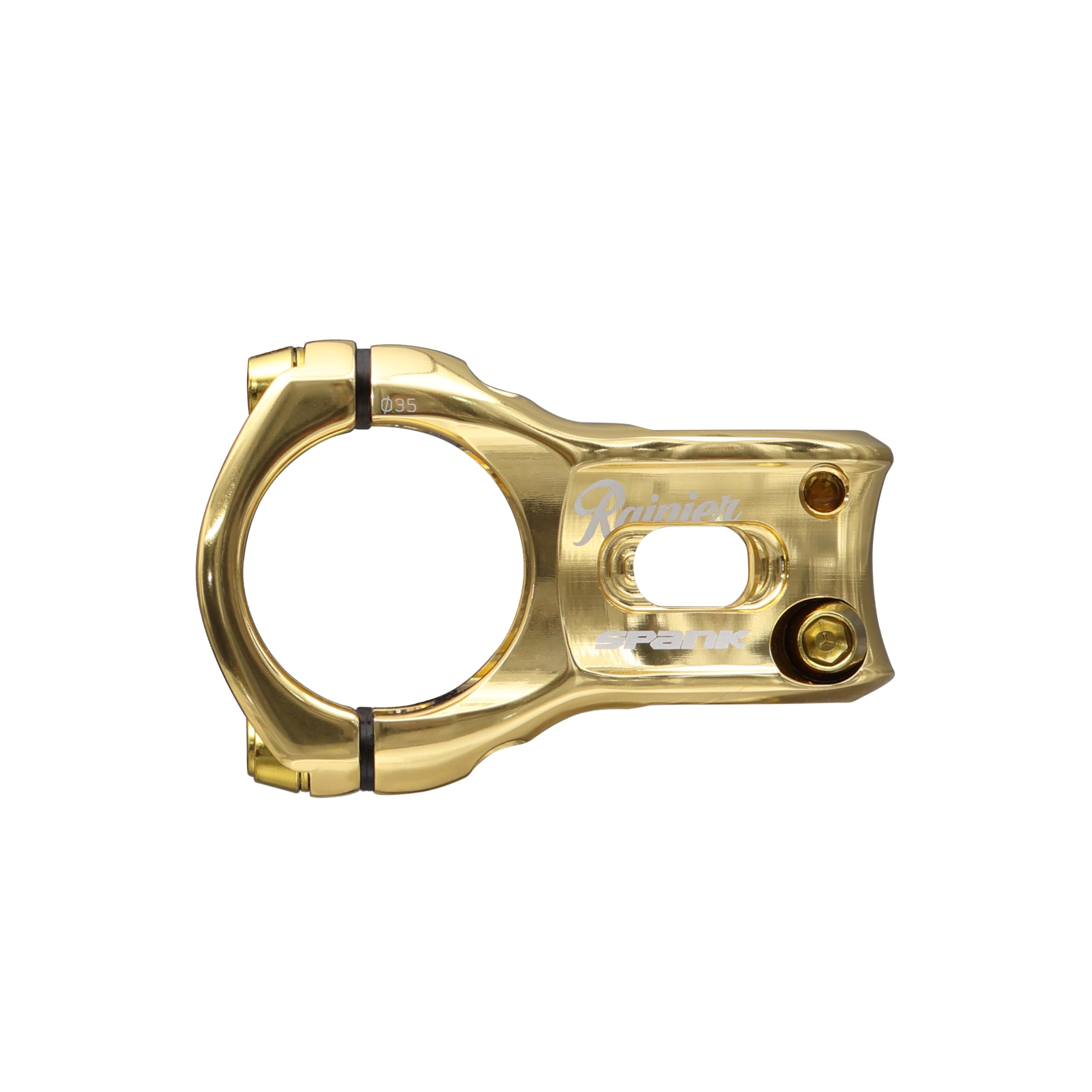 Spank X Rainier Split 35 Stem, 35Mm Gold, W/Gold Cap, 2025 Edition