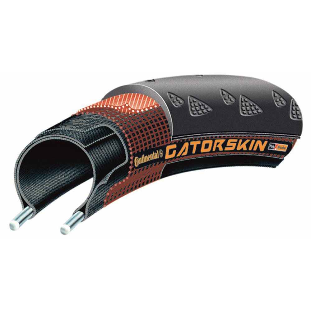 Continental Gatorskin Duraskin Tire, 2-Count (Folding, 700 X 23Mm), Black