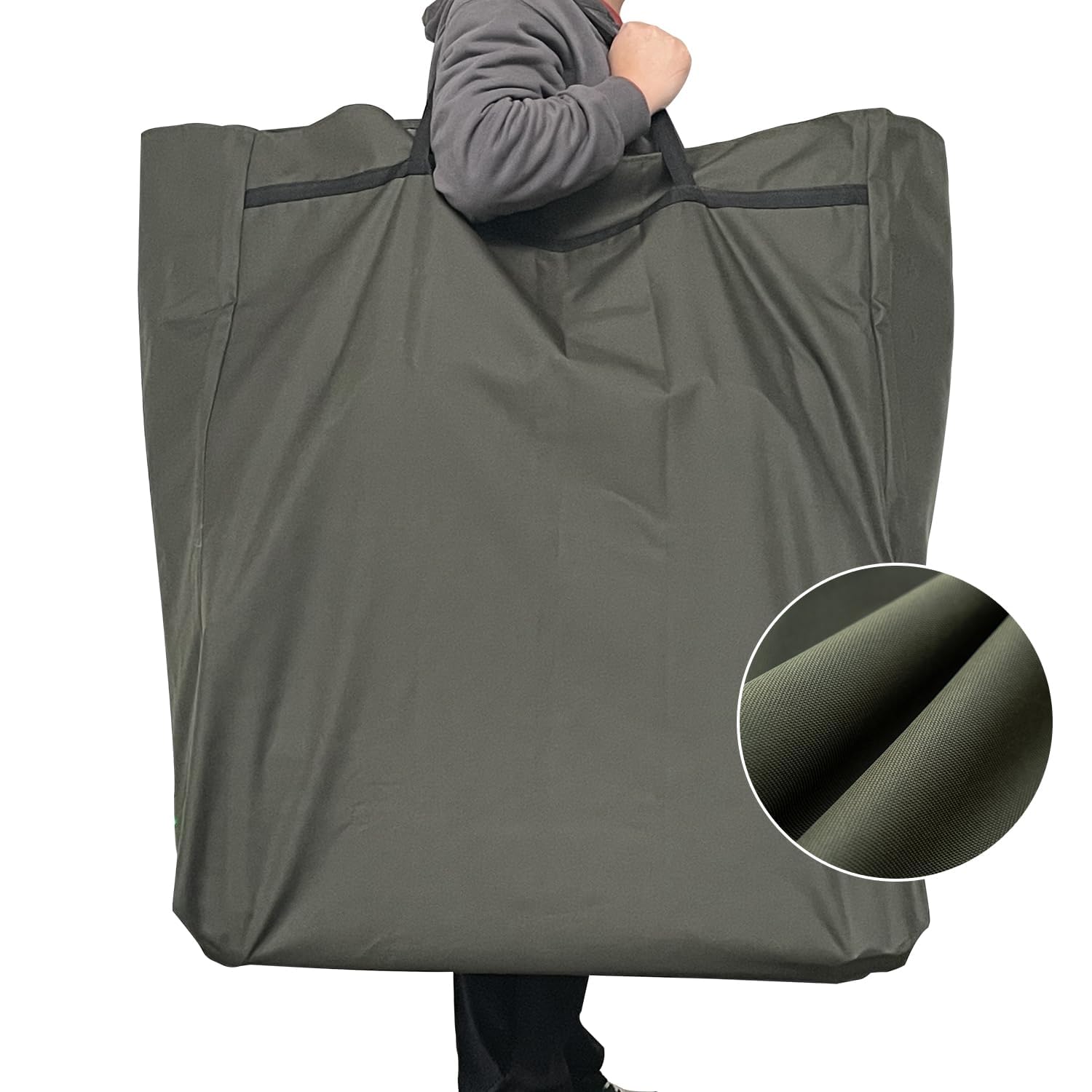 Yougym Xxl Camping Cots For Adults 330Lbs With Carry Bag, Heavy Duty Folding Bed With Soft Padded Cushion, Portable Military Cot