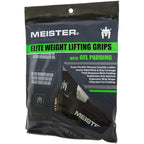 Meister Elite Leather Weight Lifting Grips W/Gel Padding (Pair) - X-Small