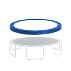 Machrus Upper Bounce Trampoline Replacement Safety Pad 6Ft - 16Ft Round-Trampolines Spring Cover Pvc Trampoline Skirt (Blue, 11
