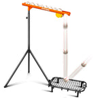 Spoynal Baseball Auto Soft Toss Trainer With Rebound Net - Adjustable Height 52 ''-72 '', 8-Ball Capacity, 6/8/10S Auto-Drop, Re