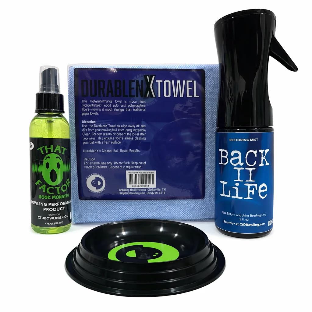 Creating the Difference Back II Life Bowling Ball 5 oz Restoring Mist Kit Performance Restoration System | 4 oz Wow Factor Hook 