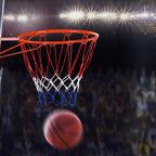 GYMAX Basketball Rim, 15/18 inch Basketball Rim Replacement with All-Weather Net, Basketball Hoop Replacement Rim Outdoor/Indoor