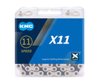 Kmc Unisexs X11 Chain, Silverblack, 114 Link