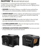 Burris Optics Fastfire E Red Dot Sight Fully Enclosed Emitter, 3.5 MOA, ACRO Footprint, 60,000 Hours, Waterproof Shockproof Fogp