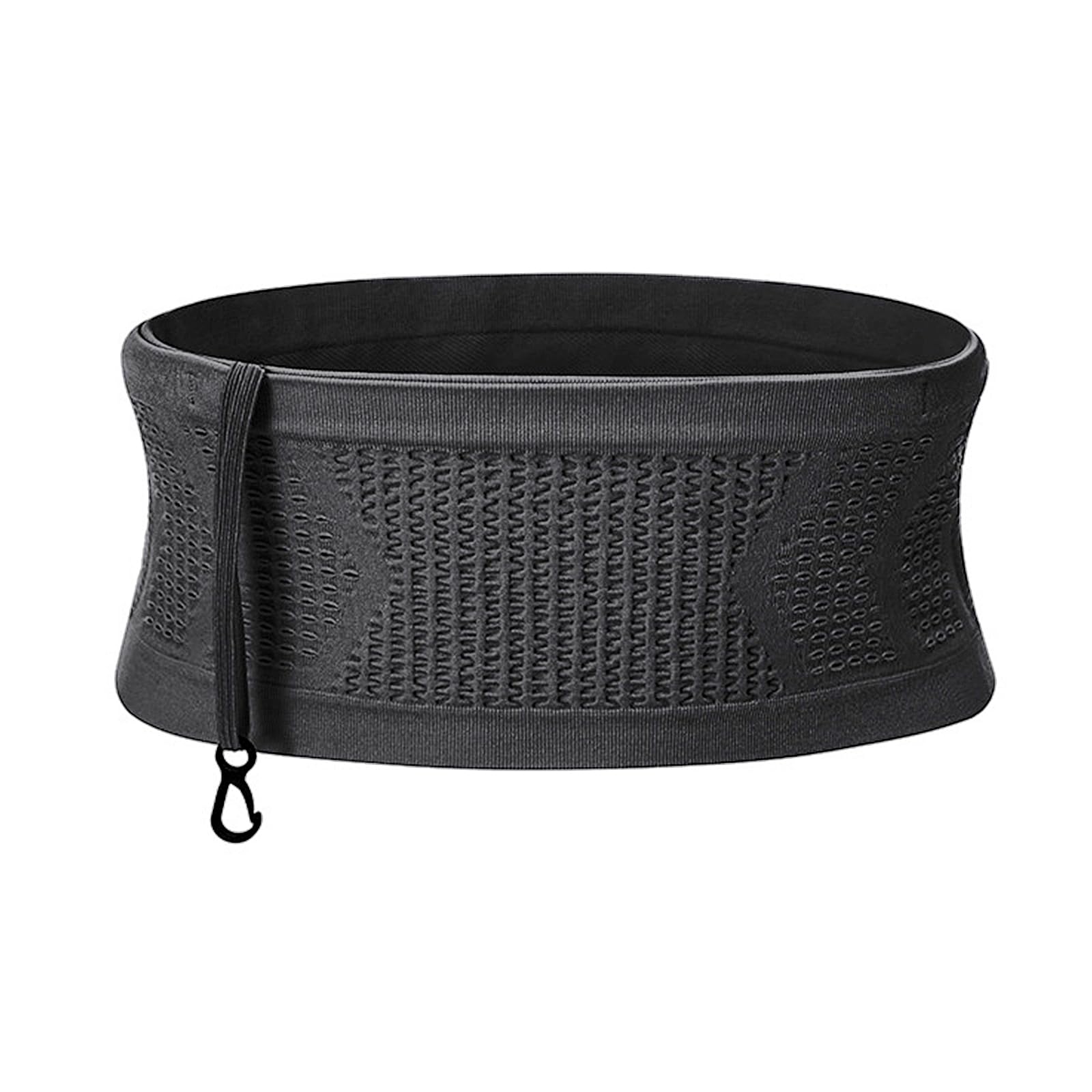 Adorila Slim Running Belt, No-Bounce Hidden Waist Pack with 360 Opening for Soft Flask, Cellphones, Keys or Gels