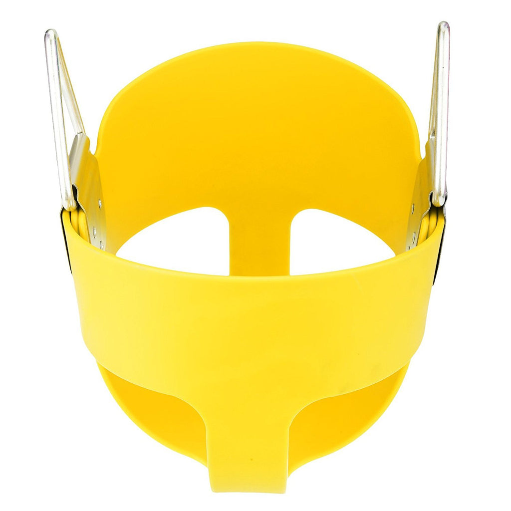 E Everking Everking Heavy Duty High Back Full Bucket Toddler Swing Seat With Coated Swing Chains And Snap Hooks- Swing Set Acces