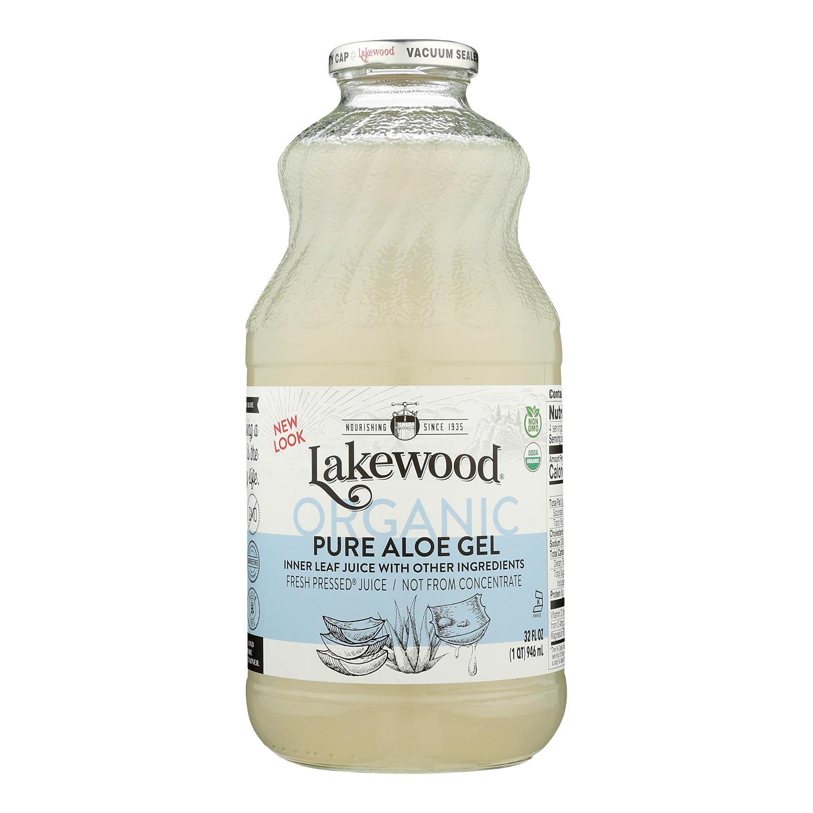 Lakewood Juice Aloe Vera Gel Org