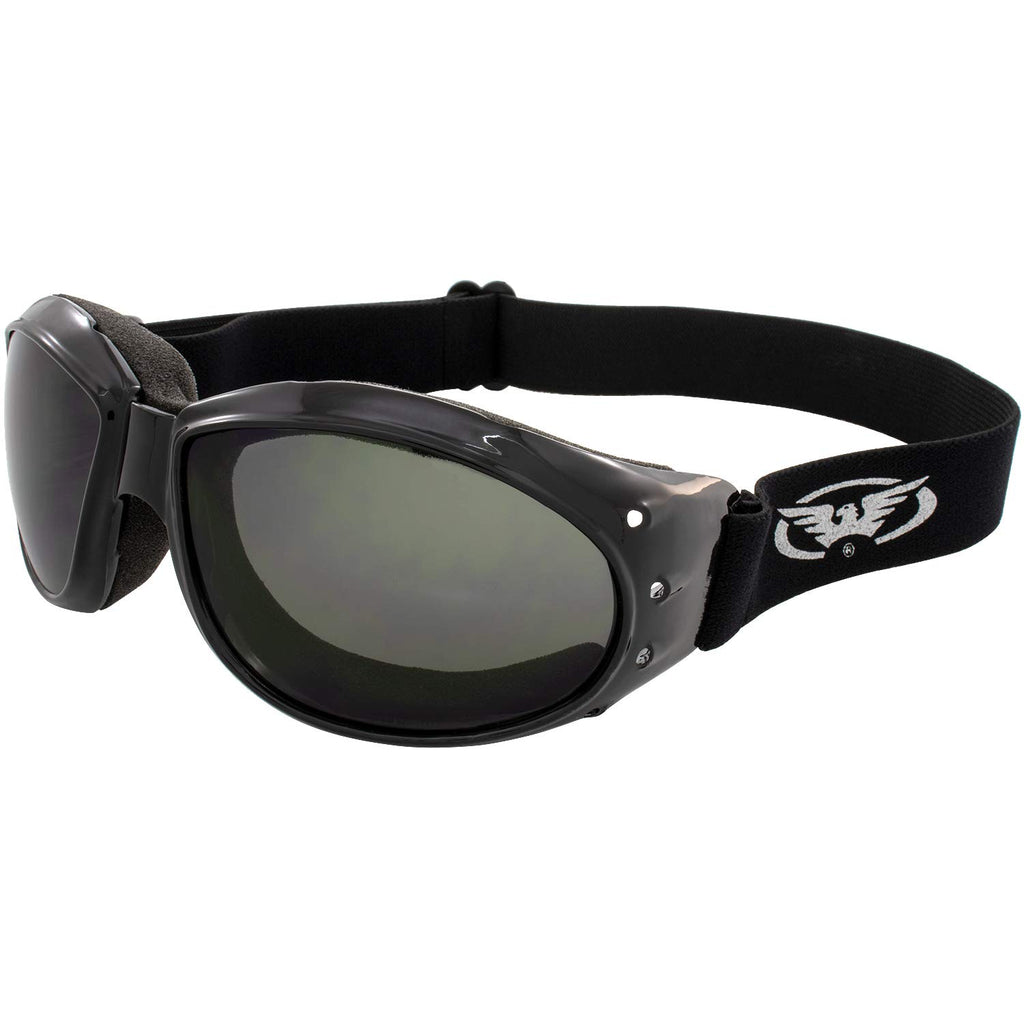 Global Vision Eliminator Padded Motorcycle Dirt Bike Riding Goggles Bundle For Day & Night (Clear-Smoke-Yellow)