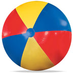 Novelty Place Giant Inflatable Beach Ball, 55Inches Rainbow Color Thick Large Beach Ball Toy For Kids & Adults Summer Beach Part