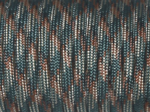 7 Strand Core 550Lb Paracord Parachute Cord Lanyard Mil Spec Type Iii-100Ft (Dark Blackish Green Camo(48#))