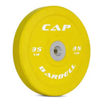 Cap Barbell Best Olympic Bumper Plate, Yellow, 35 Lb Single