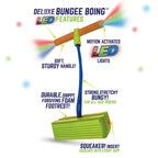 Geospace Jumparoo Deluxe Led Bungee Boing Foam Bouncing Toy - The Squeakiest, Easiest Pogo Ever! For Kids 3 Years & Up