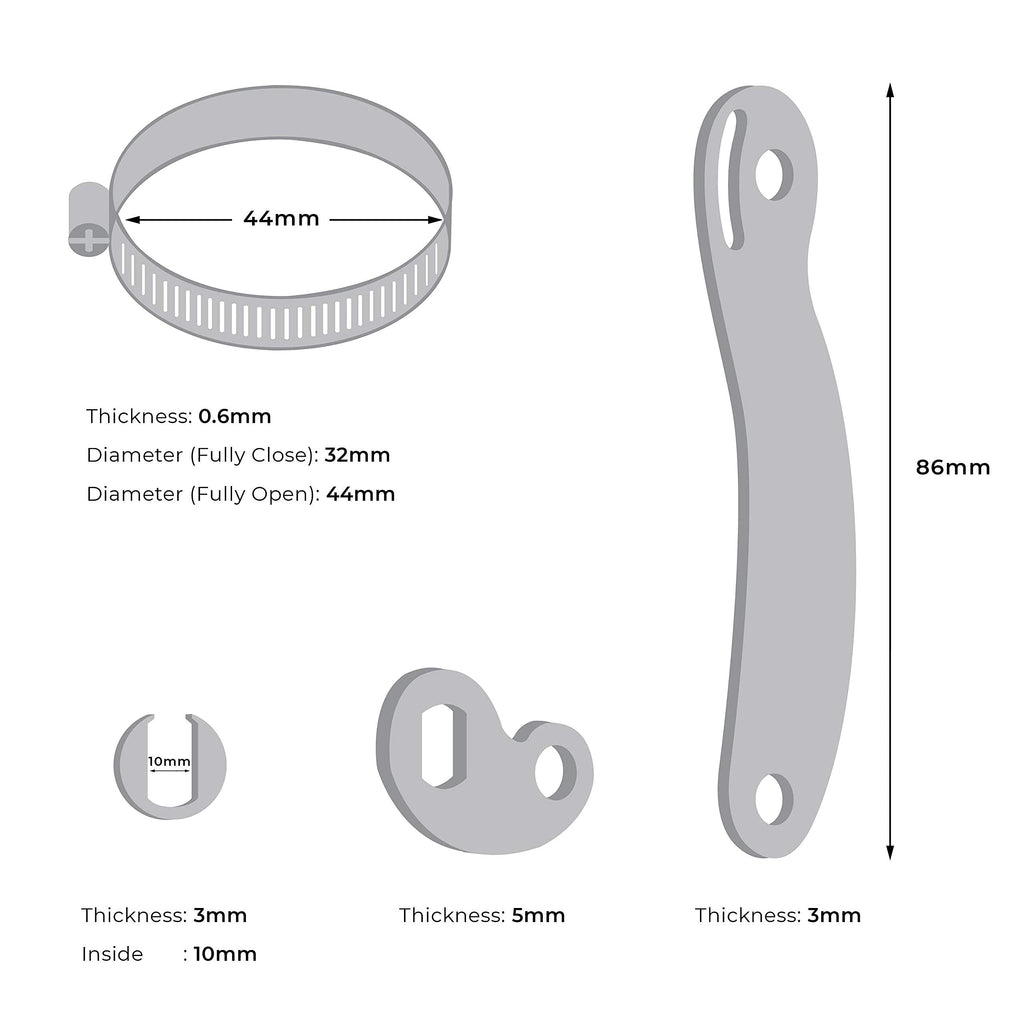 Ebikeling Universal Torque Arm Conversion Kits For Electric Bicycle, Ebike Front Or Rear Hub Motors And Mid Drive E-Bike Tool Fo