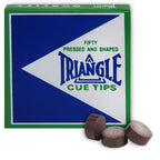 Tweeten Triangle Billiard Pool Cue Tips - 1 Box - 50 Tips - Choose Your Size (13 Mm)