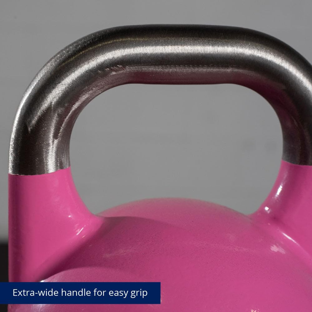 Titan Fitness 16 Kg Competition Kettlebell, Single Piece Casting, Kg Markings, Full Body Workout