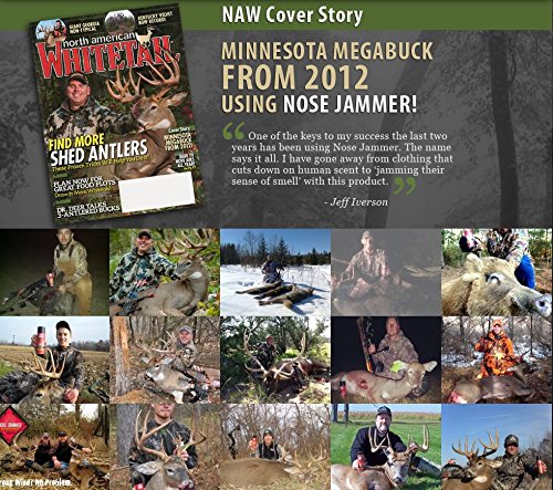 Nose Jammer Hunting Scent Control Dryer Sheets With Cover Scent For Deer Hunting, Hunting Smell Eliminator, 15 Sheets Package