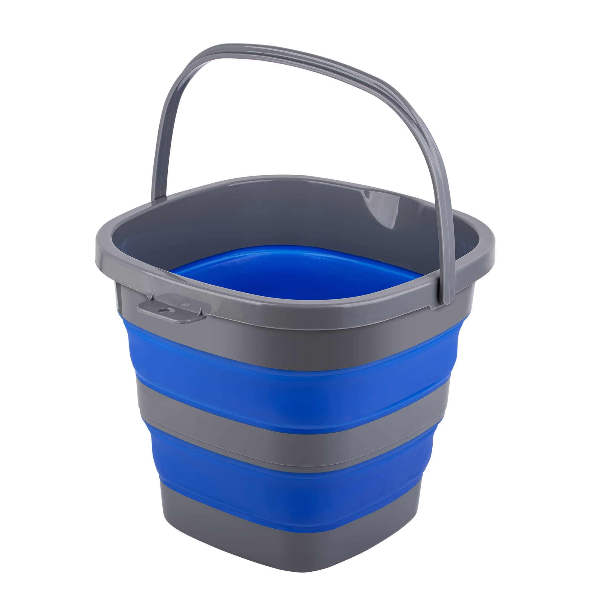 Collapsible Bucket With 2.6 Gallon (10L), Mop Bucket For Cleaning, Plastic Bucket For Garden, Car Washing Or Camping, Portable F