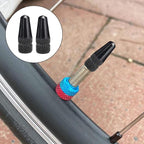 Presta Valve Cap 6 Pieces - Cycling Tire Air Valve Caps  Anodized Tire Stem Valve Caps Dust Free - Aluminum Alloy Color Bike Tir