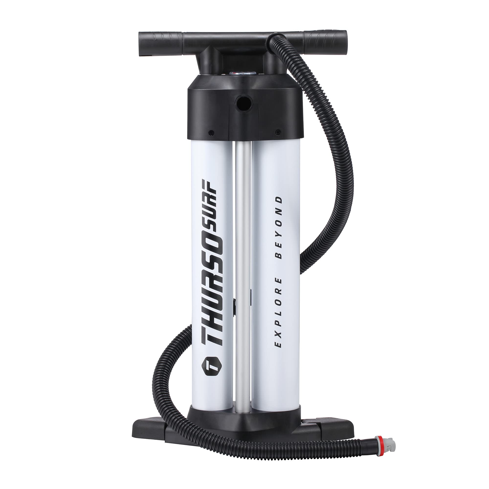THURSO SURF Paddle Board Pump Dual Chamber SUP Replacement Hand Pump for Inflatables Triple Action Inflation Deflation Lightweig