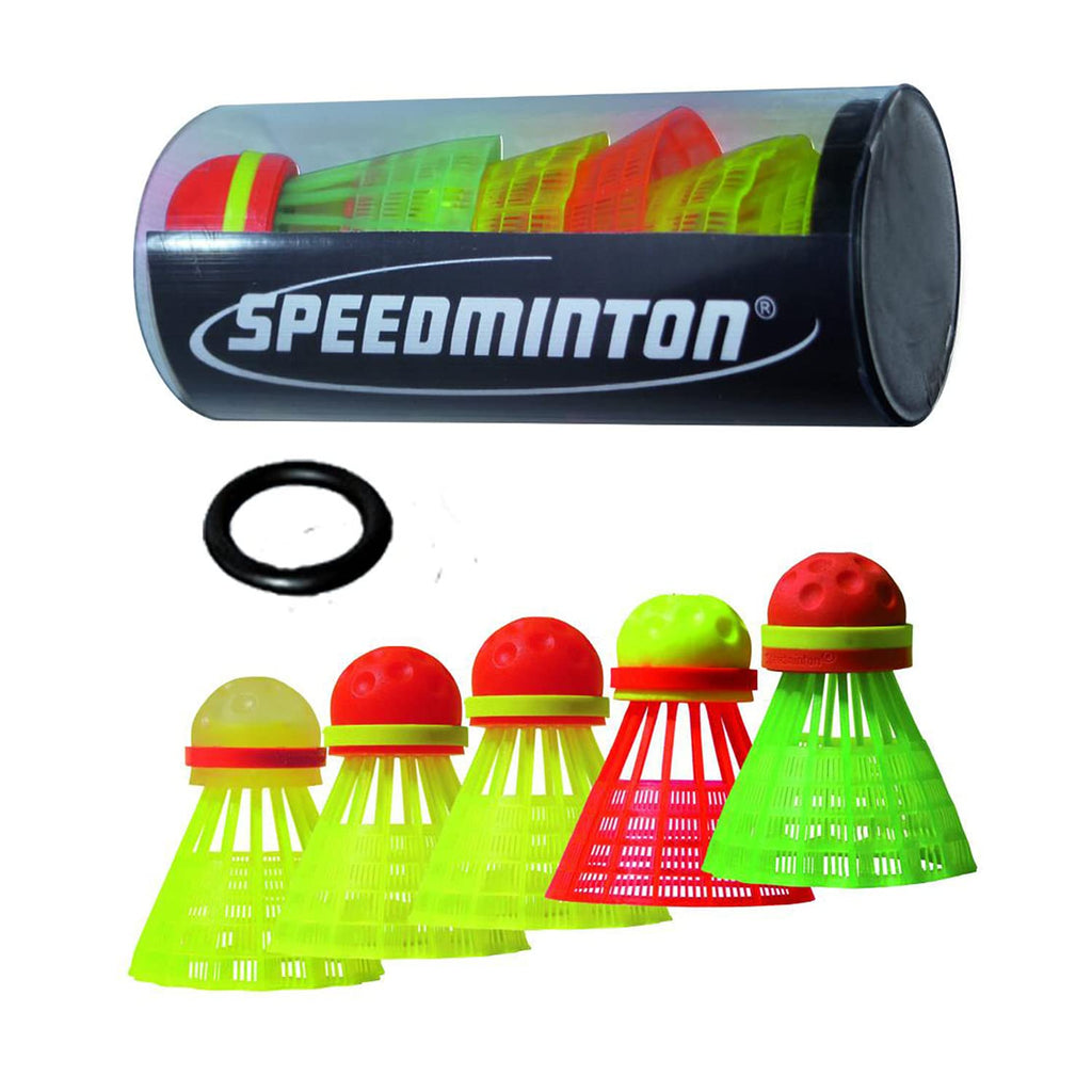 Speedminton S900 Set - Original Speed Badminton/Crossminton Professional Set With 2 Carbon Rackets Incl. 5 Speeder, Playing Fiel