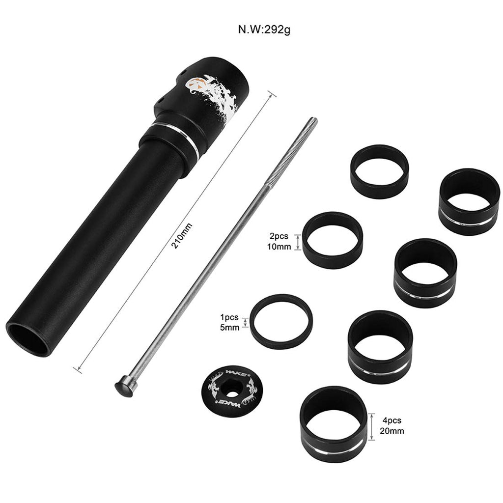 Bike Stem Riser Bike Fork Stem Extender Bicycle Handlebar Raiser Head Up Adapter Suitable For Mountain Bike, Road Bike, Mtb, Bmx