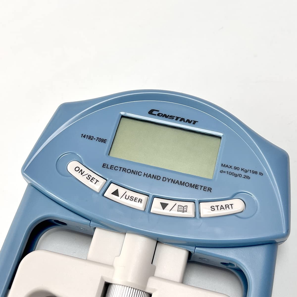 Constant 200 Lbs 90 Kgs Digital Hand Dynamometer Grip Strength Measurement Meter Auto Capturing Hand Grip Power (Blue)