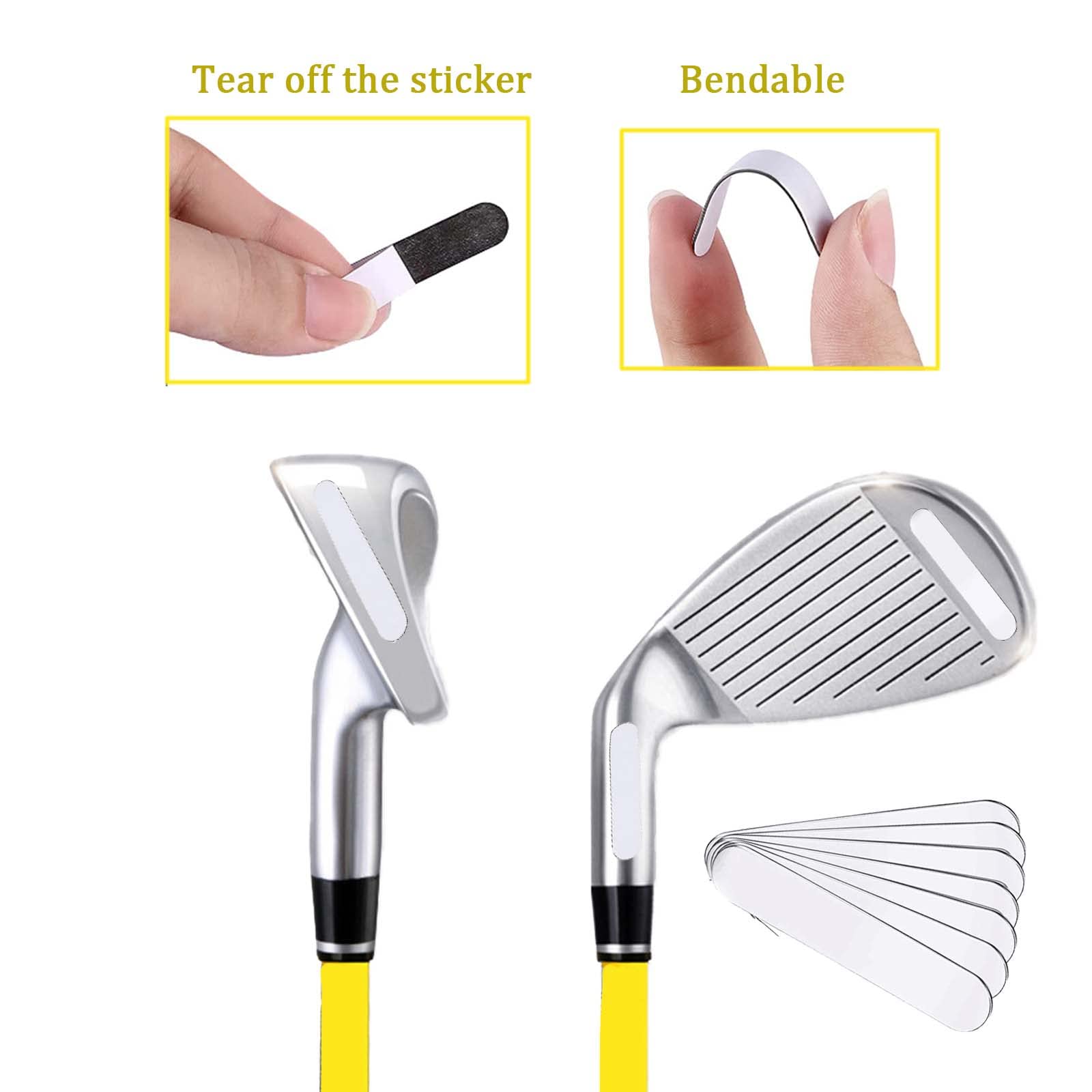 10 Pcs Golf Weighted Lead Golf Weighted Lead Pieces For Adding Swing Weight, Golf Weighted Strips Golf Adhesive Lead Tape Strips
