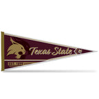Rico Industries Ncaa Texas State Bobcats Classic 12'' X 30'' Felt Wall D  Cor Pennant - Great For Home/Bed Room/Man Cave D  Cor