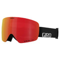 Giro Contour RS Ski Goggles - Snowboard Goggles for Men & Women - Black Wordmark Strap w/VIVID Ember/VIVID Infrared Lenses