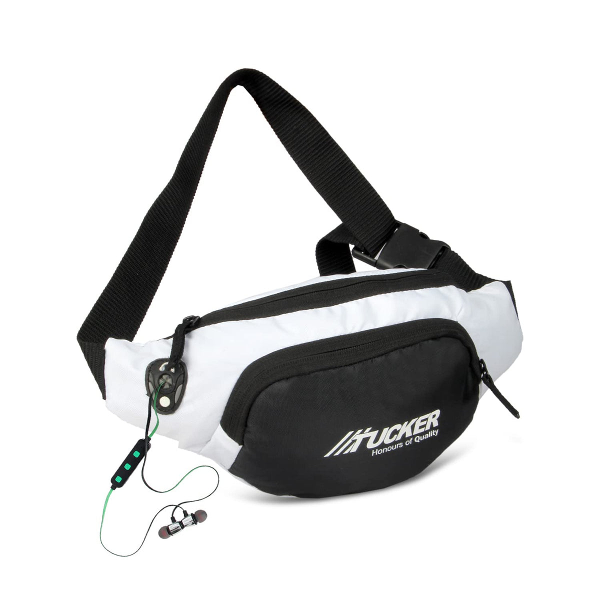 Tucker Waist Bag For Women And Men/Fanny Pack With 3Zipper Pockets Waist Pouch For Hiking, Travel, Camping, Running, Sports Out