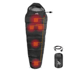 Mantuole Heated Sleeping Bag 5Pcs Multi Usb Power Support Heating Pads,Operated With Battery Power Bank Or Other Usb Power Suppl