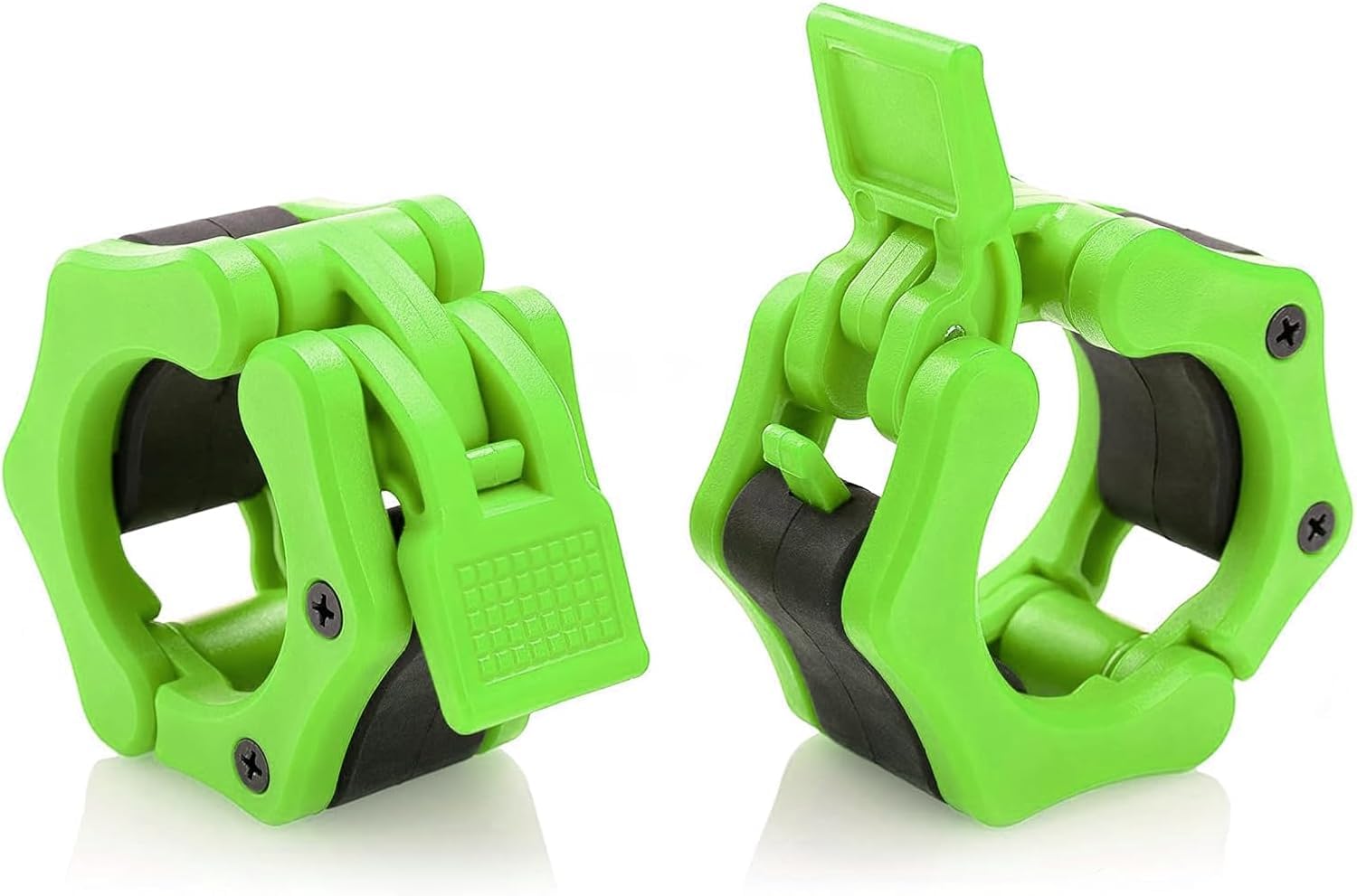 Greententljs Barbell Collars 2 Inch Quick Release Pair Locking 2 Pro Olympic Bar Clip Lock Barbell Clamp 45lbs Weights Plates Cl
