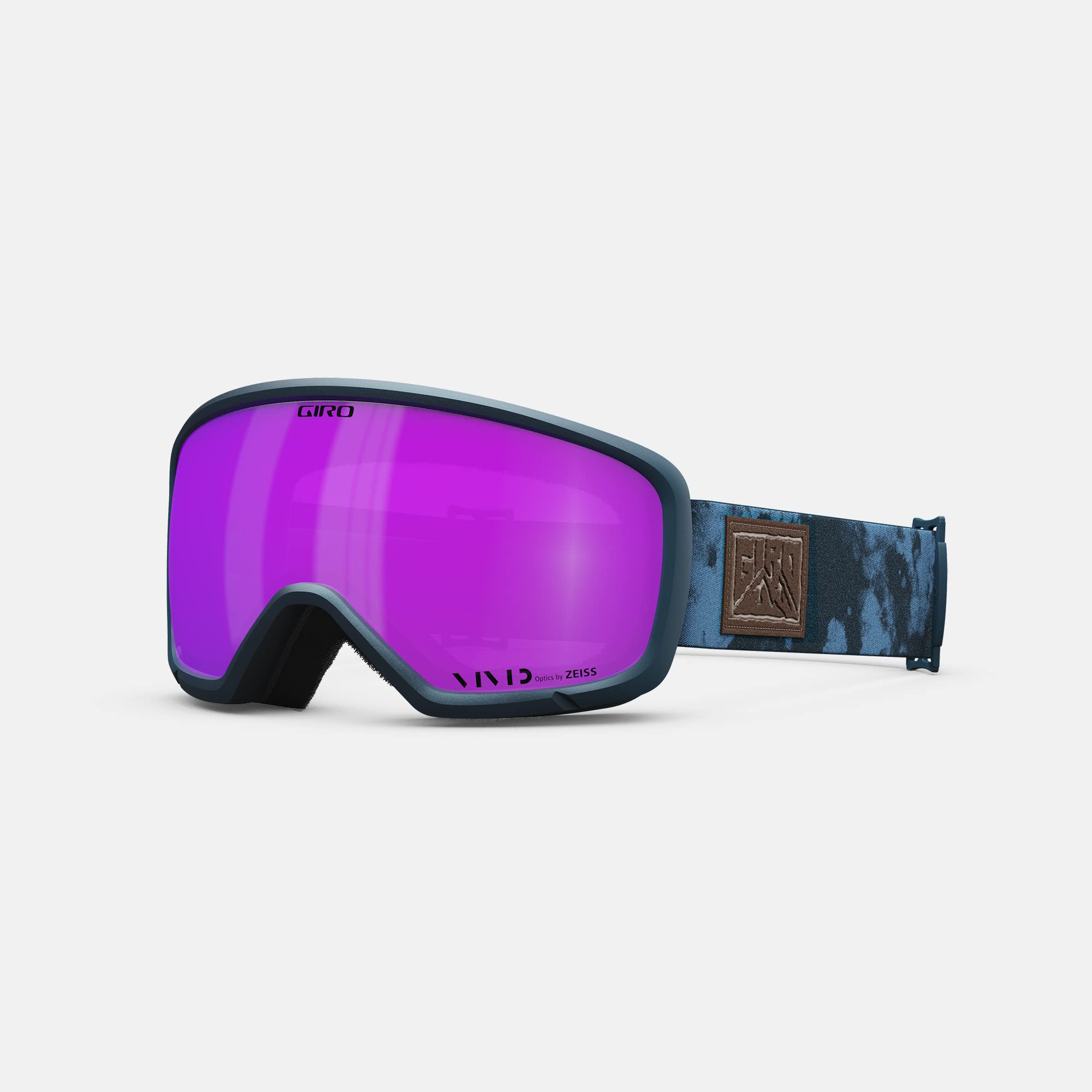 Giro Millie Ski Goggles - Snowboard Goggles for Women & Youth - Ano Harbor Blue Cloud Dust Strap with Vivid Pink Lens