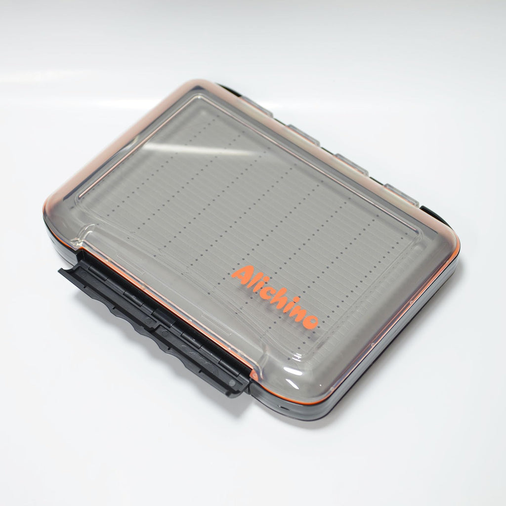 Alichino Fly Box For Fly Files Ice Jig Box Two Sided Waterproof Fly Fishing Box For Nymphs And Streamers (Grey Foam Insert C, Ex
