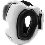 Meister Gel Full-Face Training Head Guard For Mma, Boxing & Muay Thai - White/Black - Large/X-Large