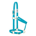 Weaver Leather Basic Adjustable Nylon Halter, Turquoise, 1'' Large Horse
