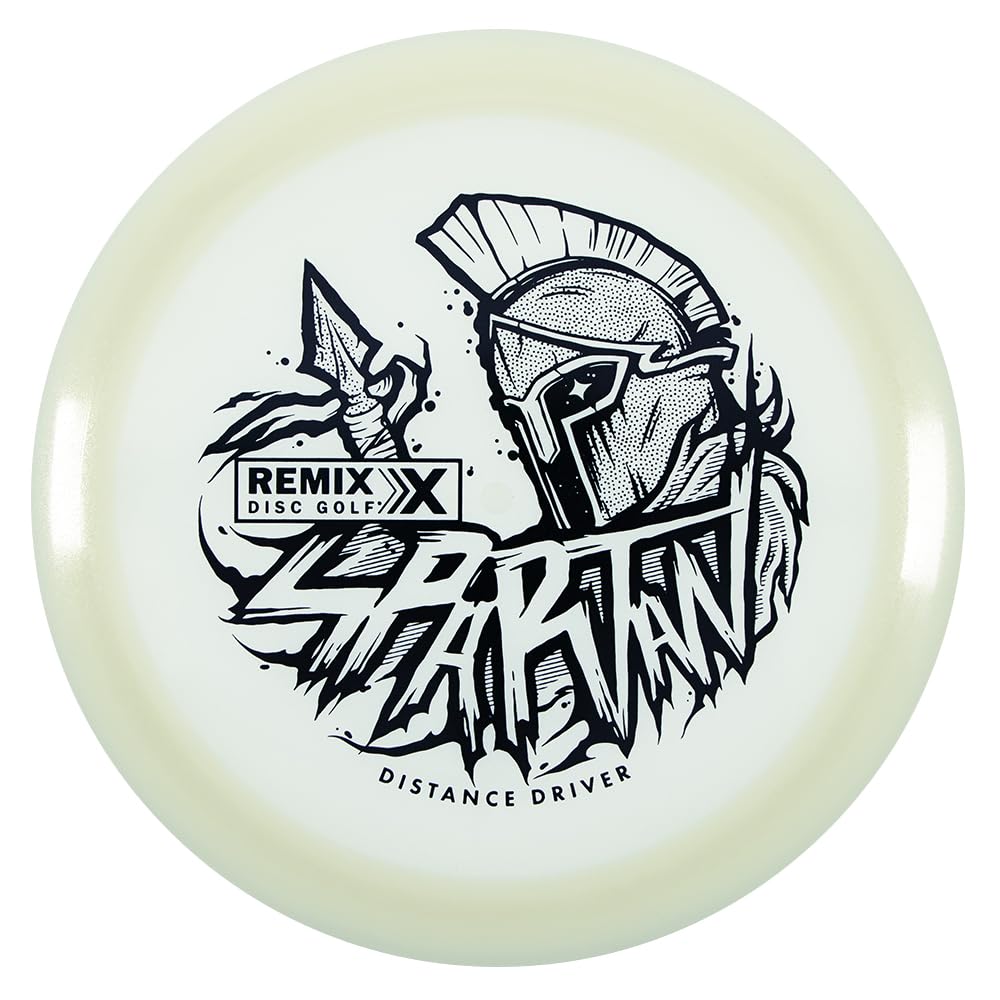 Remix Spartan Disc Golf Distance Driver Glow Plastic 170-179G