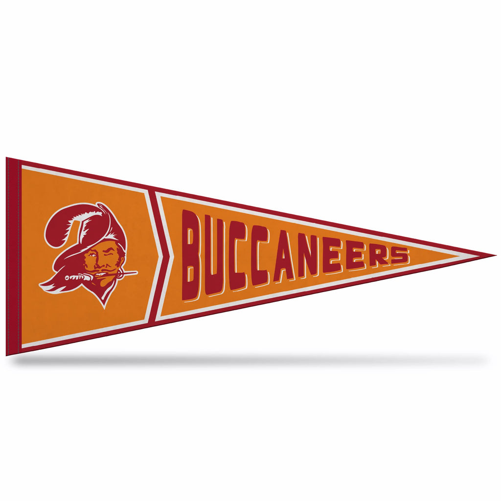 Rico Industries Nfl Football Tampa Bay Buccaneers Retro - Alt 12'' X 30'' Felt Wall D  Cor Pennant - Great For Home/Bed Room/Man