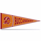 Rico Industries Nfl Football Tampa Bay Buccaneers Retro - Alt 12'' X 30'' Felt Wall D  Cor Pennant - Great For Home/Bed Room/Man