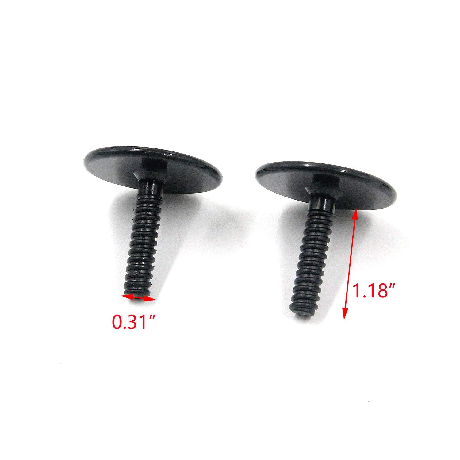 T Tulead Surfboard Plugs Fin Screw Sup Leash Plug Paddleboard Fin Plug 2.76''X1.57'' Set Of 2