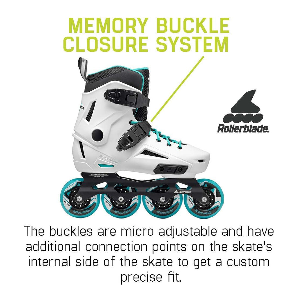 Rollerblade Lightning Women'S Urban Inline Skate, White And Aqua