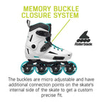Rollerblade Lightning Women'S Urban Inline Skate, White And Aqua