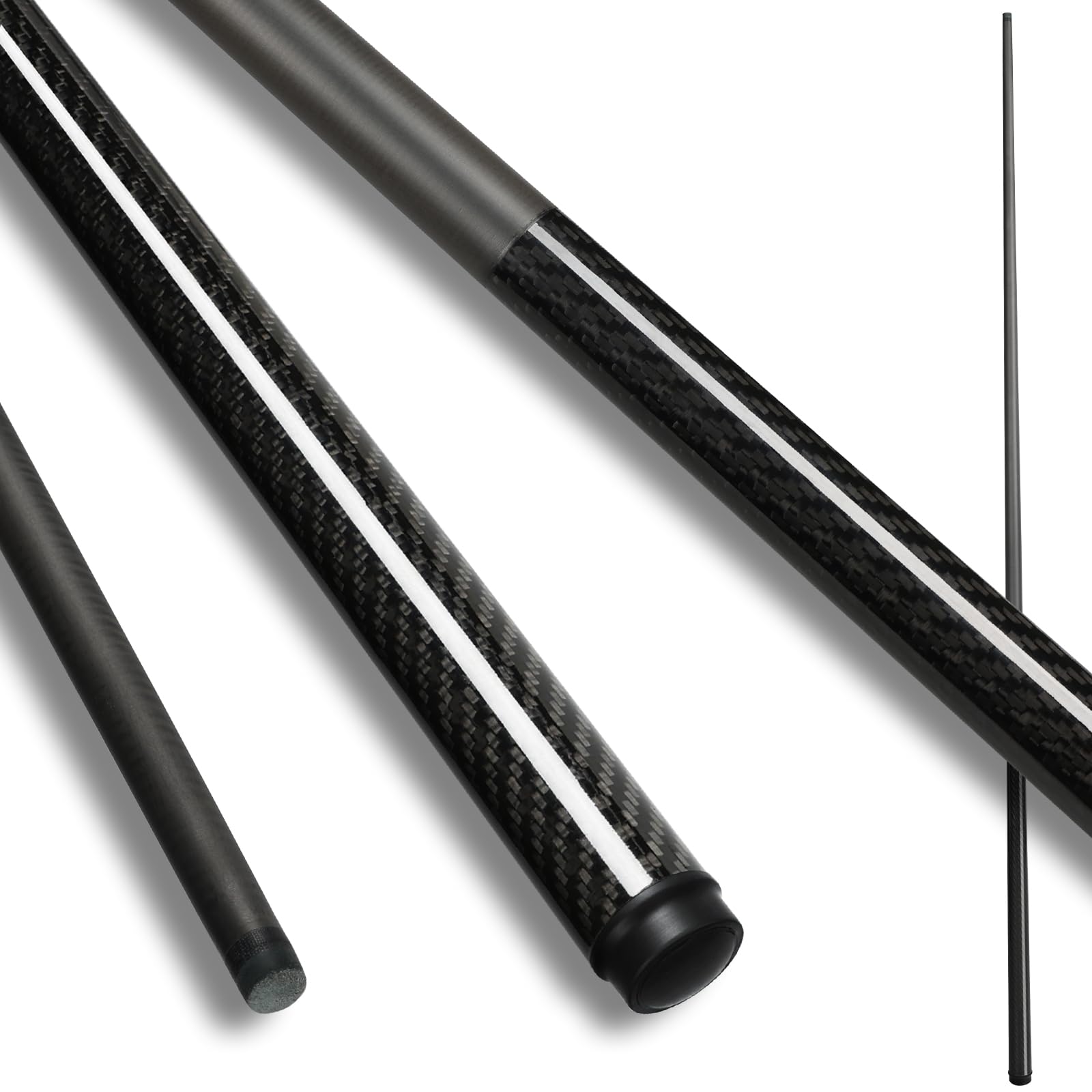 Kmise Wooden Pool Cues Stick: 1-Piece Design Pool Cues, 36-inch/42-inch/48-inch/52-inch Cue Sticks, Shorty Billiard Cues, Suitab