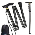 Folding Cane, Trekking Poles for Men, Women, Collapsible Walking Stick, Walking Cane with Carrying Bag, Adjustable,Lightweight, 