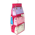 GliveS 6 Pocket Large Clear Purse Handbag Hanging Storage Organizer Bag